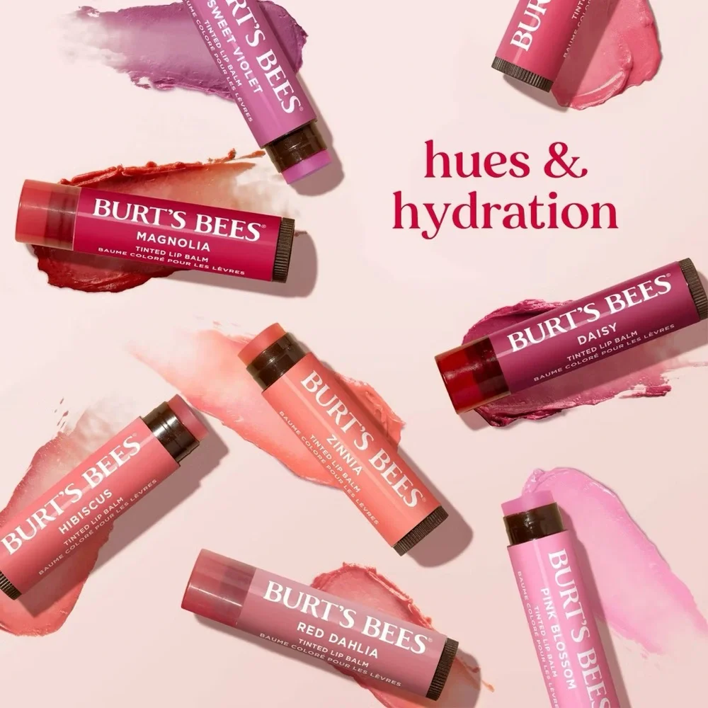 3/$12 Burt's Bees Rose Tinted Lip Balm